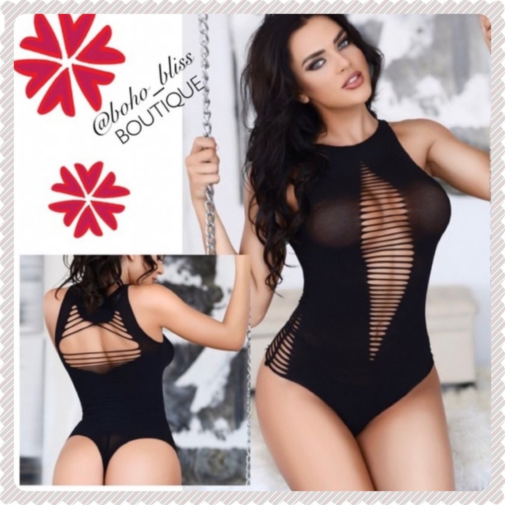 ❤️ Distressed Sexy Thong Stretch Bodysuit Lingerie
